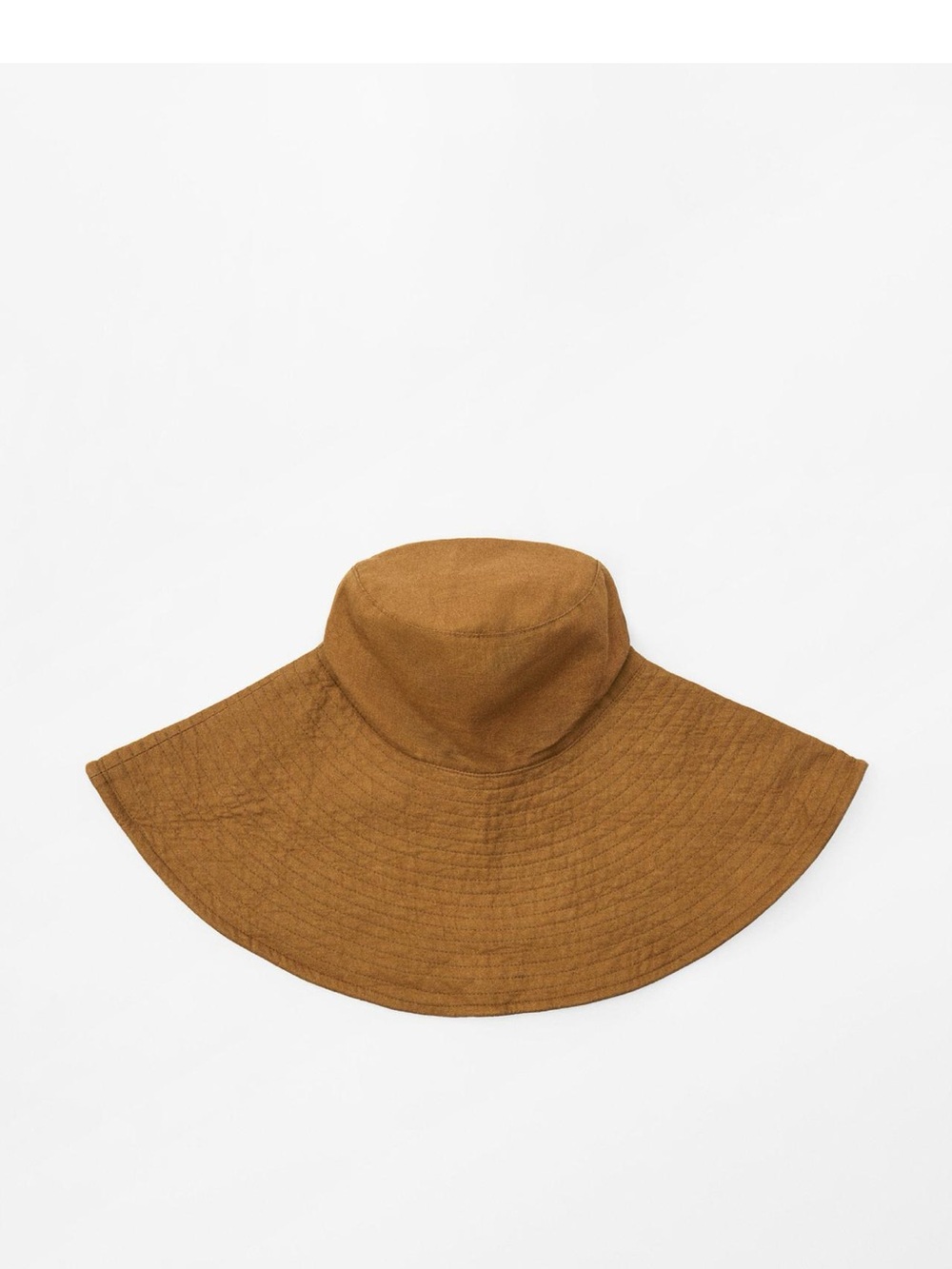 Zara Wide Brim Sun Hat in Brown NWT